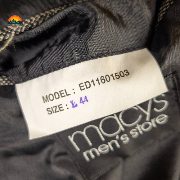 Savile Row Macys Suit Jacket Blazer Gray Single-Breasted Notch Lapel Men's L 44 - Picture 8 of 14